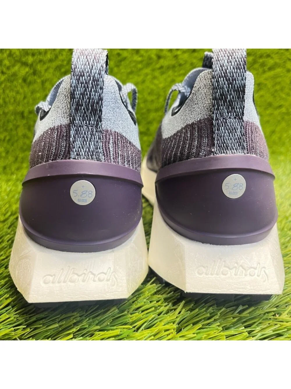 Allbirds Tree Flyer 2 Womens Size 9 Thunder Purple White Running Shoes Sneakers